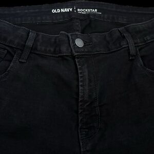 Old Navy Rockstar Black Jeans, Size 16